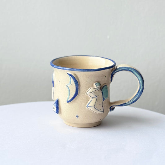 ブルーラインシリーズ「夢見夜やちむんカップ」